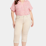 Marilyn Straight Crop Jeans In Plus Size - Feather