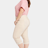 Marilyn Straight Crop Jeans In Plus Size - Feather
