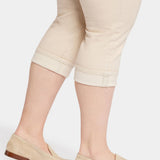 Marilyn Straight Crop Jeans In Plus Size - Feather