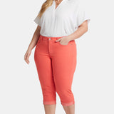 Marilyn Straight Crop Jeans In Plus Size - Fruit Punch