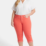 Marilyn Straight Crop Jeans In Plus Size - Fruit Punch