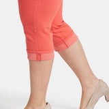 Marilyn Straight Crop Jeans In Plus Size - Fruit Punch