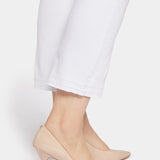 Marilyn Straight Ankle Jeans In Plus Size - Optic White