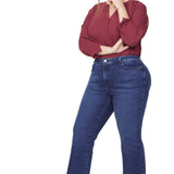 Barbara Bootcut Jeans In Plus Size - Habana