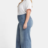 Mona Wide Leg Trouser Ankle Jeans In Plus Size - State