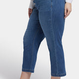 Relaxed Piper Crop Jeans In Plus Size - Costa Brava