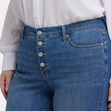 Relaxed Piper Crop Jeans In Plus Size - Costa Brava