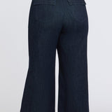 Mia Palazzo Jeans In Plus Size - Rinse