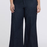 Mia Palazzo Jeans In Plus Size - Rinse