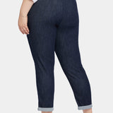 Slim Jogger Ankle Pants In Plus Size - Lightweight Rinse