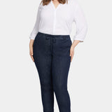 Slim Jogger Ankle Pants In Plus Size - Lightweight Rinse