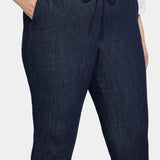 Slim Jogger Ankle Pants In Plus Size - Lightweight Rinse