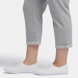 Chloe Skinny Capri Jeans In Plus Size - Luarca Stripe