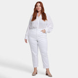 Margot Girlfriend Jeans In Plus Size - Optic White