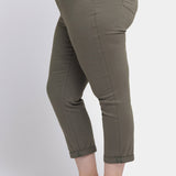 Margot Girlfriend Jeans In Plus Size - Vine Leaf