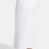 Mona Wide Leg Trouser Ankle Jeans In Plus Size - Optic White