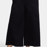 Mona Wide Leg Trouser Ankle Jeans In Plus Size - Black