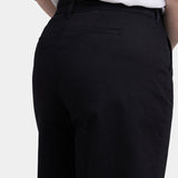 Mona Wide Leg Trouser Ankle Jeans In Plus Size - Black