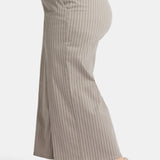 Mona Wide Leg Trouser Ankle Jeans In Plus Size - Boardwalk Stripe