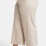Mona Wide Leg Trouser Ankle Jeans In Plus Size - Feather
