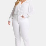 Barbara Bootcut Jeans In Plus Size - Optic White