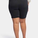 Briella 11 Inch Denim Shorts In Plus Size - Black