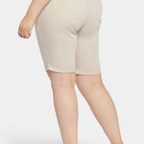 Briella 11 Inch Denim Shorts In Plus Size - Feather