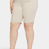 Briella 11 Inch Denim Shorts In Plus Size - Feather