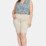 Briella 11 Inch Denim Shorts In Plus Size - Feather