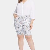 Briella 11 Inch Denim Shorts In Plus Size - Becca Bouquet