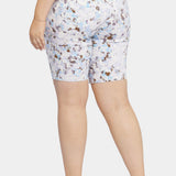Briella 11 Inch Denim Shorts In Plus Size - Becca Bouquet