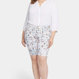 Briella 11 Inch Denim Shorts In Plus Size - Becca Bouquet