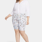Briella 11 Inch Denim Shorts In Plus Size - Becca Bouquet