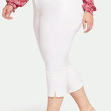 Chloe Capri Jeans In Plus Size - Optic White