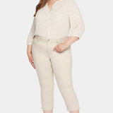 Chloe Capri Jeans In Plus Size - Feather