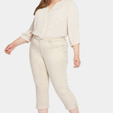 Chloe Capri Jeans In Plus Size - Feather