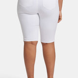 Sophie Bike Capri Jeans In Plus Size - Optic White