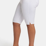 Sophie Bike Capri Jeans In Plus Size - Optic White