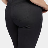 Sophie Bike Capri Jeans In Plus Size - Black