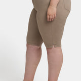 Sophie Bike Capri Jeans In Plus Size - Saddlewood