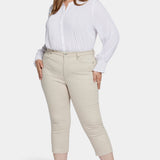 Chloe Capri Jeans In Plus Size - Feather
