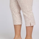 Marilyn Straight Crop Jeans In Plus Size - Snow Leopard