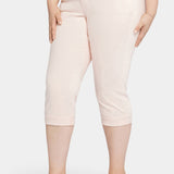 Marilyn Straight Crop Jeans In Plus Size - Pink Dusk