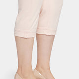 Marilyn Straight Crop Jeans In Plus Size - Pink Dusk