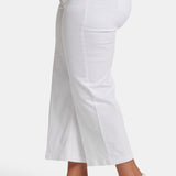 Teresa Wide Leg Ankle Jeans in Plus Size - Optic White