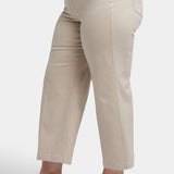 Teresa Wide Leg Ankle Jeans In Plus Size - Feather