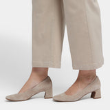 Teresa Wide Leg Ankle Jeans In Plus Size - Feather