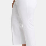 Teresa Wide Leg Ankle Jeans In Plus Size - Optic White