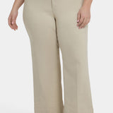 Teresa Wide Leg Ankle Jeans In Plus Size - Feather