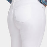 Marilyn Straight Ankle Jeans In Plus Size - Optic White